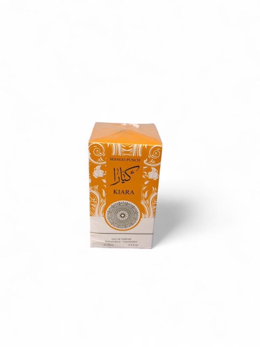 Kiara Mango Punch Body Fragrance - Bright Orange & White Packaging